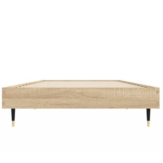 Bedframe zonder matras hout sonoma eikenkleurig 75x190 cm 6