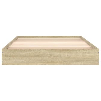 Bedframe zonder matras hout sonoma eikenkleurig 100x200 cm 4