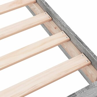 Bedframe bewerkt hout grijs sonoma eikenkleurig 100x200 cm 7