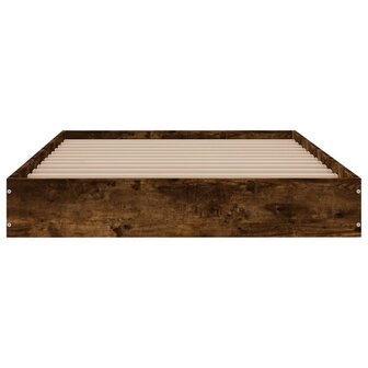 Bedframe zonder matras hout gerookt eikenkleurig 90x190 cm 4