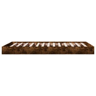 Bedframe zonder matras hout gerookt eikenkleurig 90x190 cm 5