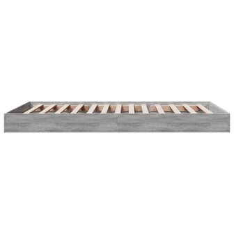 Bedframe bewerkt hout grijs sonoma eikenkleurig 90x190 cm 5