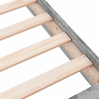 Bedframe bewerkt hout grijs sonoma eikenkleurig 90x190 cm 7