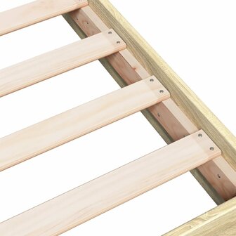 Bedframe zonder matras hout sonoma eikenkleurig 75x190 cm 7