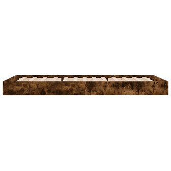Bedframe zonder matras hout gerookt eikenkleurig 75x190 cm 5