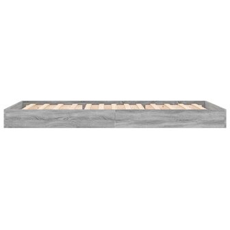 Bedframe bewerkt hout grijs sonoma eikenkleurig 75x190 cm 5