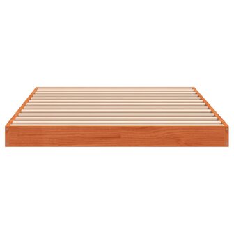 Bedframe massief grenenhout wasbruin 75x190 cm 5