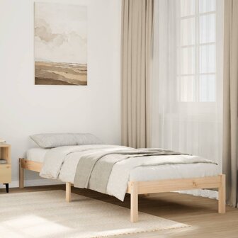 Bedframe extra lang zonder matras massief grenenhout 80x220 cm 1