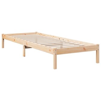 Bedframe extra lang zonder matras massief grenenhout 80x220 cm 3