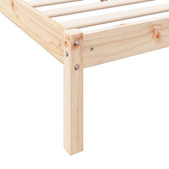 Bedframe extra lang zonder matras massief grenenhout 80x220 cm 7