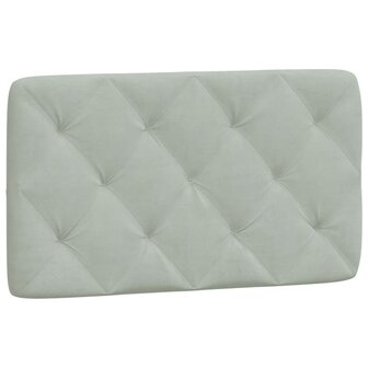 Bed met matras fluweel lichtgrijs 90x190 cm 5