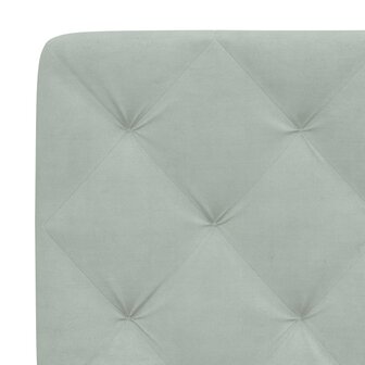Bed met matras fluweel lichtgrijs 90x190 cm 6