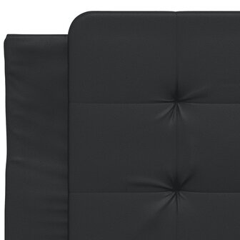 Bed met matras kunstleer zwart 80x200 cm 7