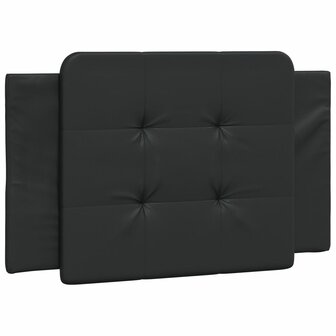 Bed met matras kunstleer zwart 100x200 cm 5