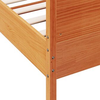 Bed met matras massief grenenhout wasbruin 140x190 cm 7