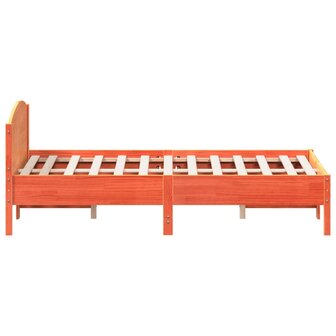 Bed met matras massief grenenhout wasbruin 140x190 cm 5