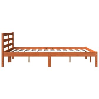 Bed met matras massief grenenhout wasbruin 140x190 cm 5