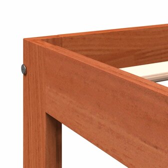 Bed met matras massief grenenhout wasbruin 140x190 cm 7