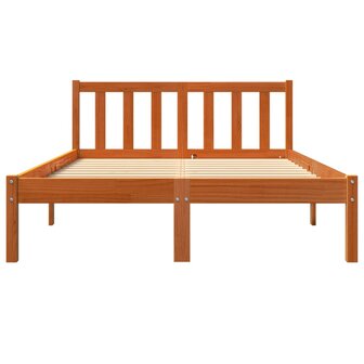 Bed met matras massief grenenhout wasbruin 140x190 cm 4