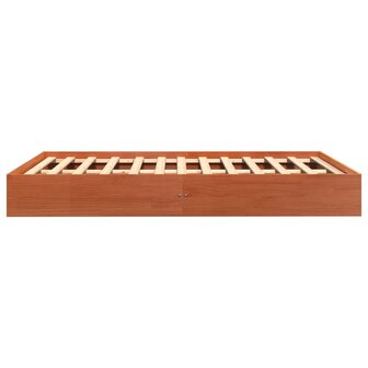 Bed met matras massief grenenhout wasbruin 140x190 cm 5