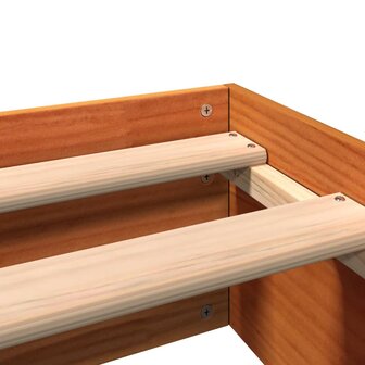 Bed met matras massief grenenhout wasbruin 140x190 cm 6