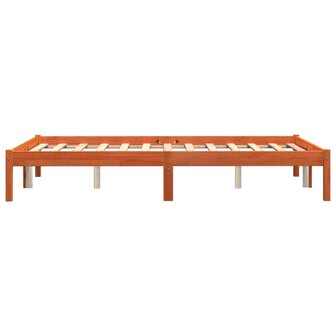 Bed met matras massief grenenhout wasbruin 140x190 cm 5