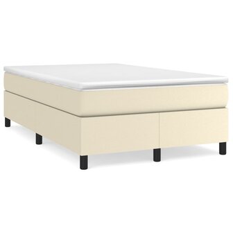 Boxspringframe kunstleer cr&egrave;mekleurig 120x200 cm 2