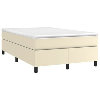 Boxspringframe kunstleer cr&egrave;mekleurig 120x200 cm 3