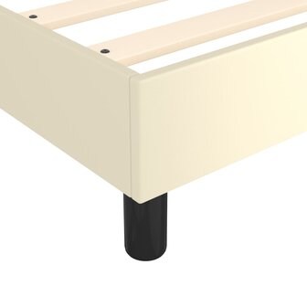 Boxspringframe kunstleer cr&egrave;mekleurig 120x200 cm 7