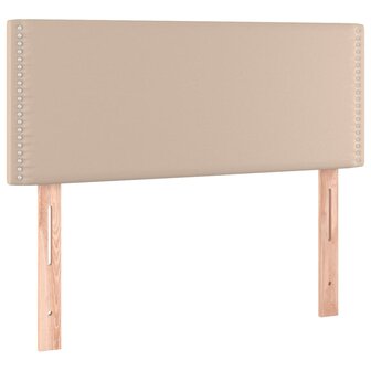 Boxspring met matras kunstleer cappuccinokleurig 80x200 cm 6