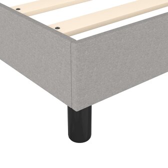 Boxspring met matras stof lichtgrijs 80x200 cm 7