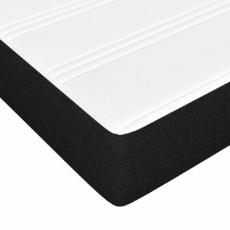 Boxspring met matras stof zwart 80x200 cm 8