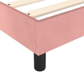 Boxspring met matras fluweel roze 80x200 cm 7