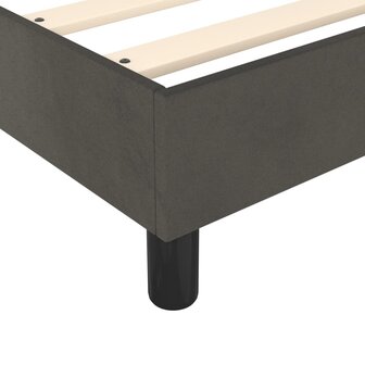 Boxspring met matras fluweel donkergrijs 80x200 cm 7