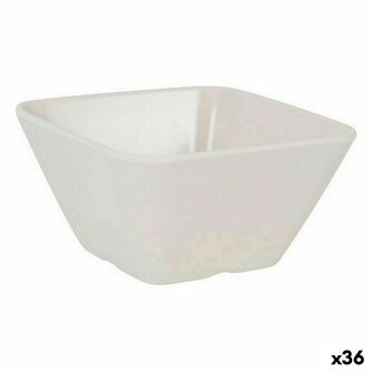 Aperitiefschaaltje La Mediterr&aacute;nea Melamine Wit Helderheid 10 x 10 x 5 cm (36 Stuks) 1