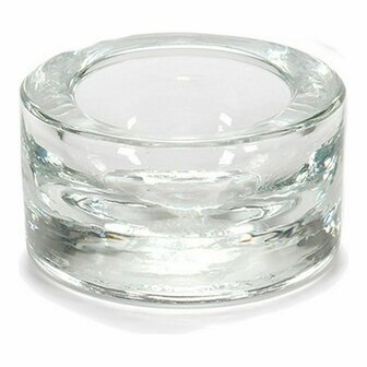 Kaarshouder Transparant Glas 7 x 3,5 x 7 cm (12 Stuks) 3