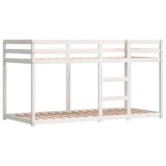 Stapelbed met gordijnen 75x190 cm grenenhout roze 8