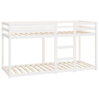 Stapelbed 80x200 cm massief grenenhout wit 4