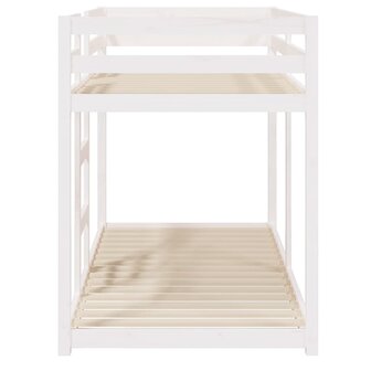 Stapelbed 80x200 cm massief grenenhout wit 6