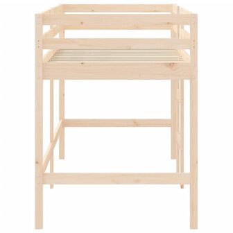 Kinderhoogslaper met ladder 90x200 cm massief grenenhout 6
