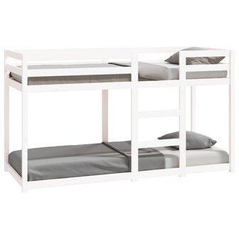 Stapelbed 75x190 cm massief grenenhout wit 2