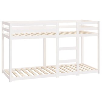 Stapelbed 75x190 cm massief grenenhout wit 4