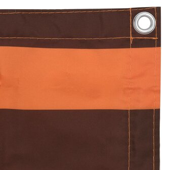 Balkonscherm 120x600 cm oxford stof oranje en bruin 3