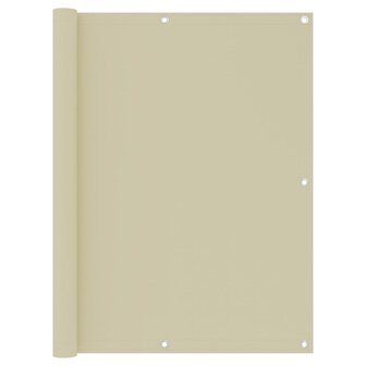 Balkonscherm 120x400 cm oxford stof cr&egrave;me 1