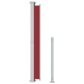 Tuinscherm uittrekbaar 180x500 cm rood 5