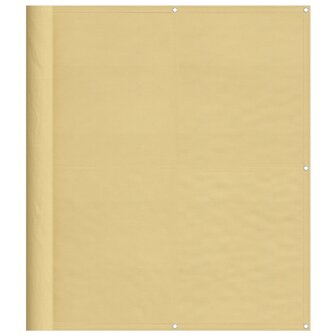 Balkonscherm 120x400 cm 100% oxford polyester zandkleurig 2