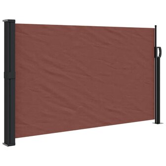 Windscherm uittrekbaar 120x500 cm bruin 2
