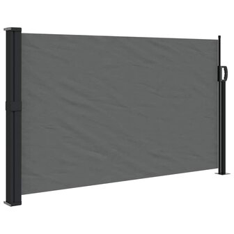 Windscherm uittrekbaar 120x500 cm antracietkleurig 2