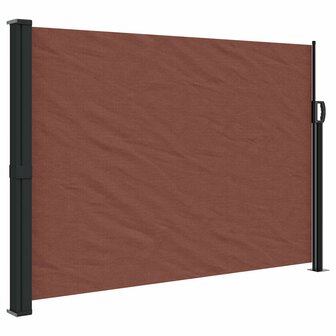 Windscherm uittrekbaar 140x500 cm bruin 2