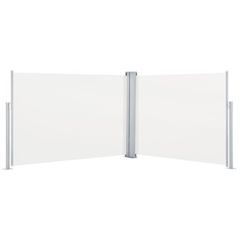 Windscherm uittrekbaar 120x1000 cm cr&egrave;me 2
